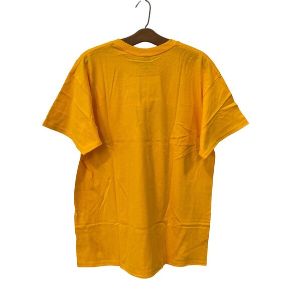 Life Is Good Blue 84 Vandals Graphic T Shirt Mens L Gold Cotton College Tee NEW - Picture 2 of 6